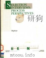 SELECTION INTERVIEWS:PROCESS PERSPECTIVES 1992 PDF电子版封面 0538806478