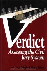 VERDICT ASSESSING THE VICIL JURY SYSTEM PDF电子版封面 0815752822 ROBERT E.LITAN