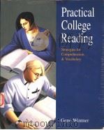 PRACTICAL COLLEGE READING STRATEGIES FOR COMPREHENSION AND VOCABULARY PDF电子版封面 GENE WINTNER
