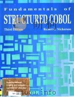 FUNDAMENTALS OF STRUCTURED COBOL THIRD EDITION 1991 PDF电子版封面 0673521133