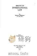 ESSAYS ON INTERNATIONAL LAW     PDF电子版封面    STUART S.MALAWER 
