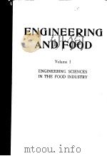 ENGINEERING AND FOOD VOLUME 1 PDF电子版封面 0853342806 BRIAN M.MCKENNA