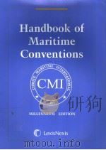 HANDBOOK OF MARITIME CONVENTIONS PDF电子版封面 0820553425