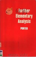 FURTHER ELEMENTARY ANALYSIS PDF电子版封面 0713515945