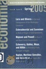 VOLUME 5 NUMBER 2 ECONOMIA JOURNAL OF LATIN AMERICAN AND CARIBBEAN ECONOMIC ASSOCIATION SPRING 20 PDF电子版封面 0815720793