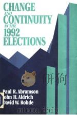 CHANGE AND CONTINUITY IN THE 1992 ELECTIONS PDF电子版封面 0871878216 PAUL R. ABRAMSON JOHN H. ALDR