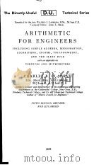 ARITHMETIC FOR ENGINEERS FIFTH EDITION REVISED AND ENLARGED PDF电子版封面 CHARLES B.CLAPHAM