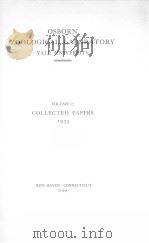 OSBORN ZOOLOGICAL LABORATORY YALE UNIVERSITY VOLUME 17 1935 PDF电子版封面