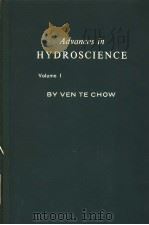 ADVANCES IN HYDROSCIENCE  VOLUME 1（ PDF版）