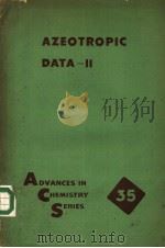 AZEOTROPIC DATA II PDF电子版封面 LEE H.HORSLEY