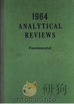 ANALYTICAL REVIEWS FUNDAMENTAL 1964 PDF电子版封面