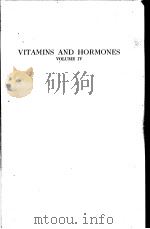 VITAMINS AND HORMONES ADVANCES IN RESEARCH AND APPLICATIONS VOLUME 4 PDF电子版封面 ROBERT S.HARRIS AND KENNETH V.