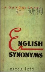 ENGLISH SYNONYMS EXPLAINED AND ILLUSTRATED PDF电子版封面 V.I.TARKHOV