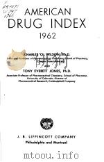 AMERICAN DRUG INDEX 1962 PDF电子版封面