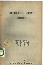 RESIDUE REVIEWS VOLUME 56     PDF电子版封面  0387901159  FRANCIS A.GUNTHER 