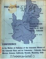 RECONVENED SEVENTH SESSION OF THE CONFERENCE IN THE MATTER OF POLLUTION OF THE INTERSTATE WATERS OF PDF电子版封面