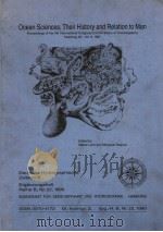 OCEAN SCIENCES:THEIR HISTORY AND RELATION TO MAN PDF电子版封面
