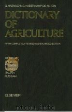 DICTIONARY OF AGRICULTURE IN SIX LANGUAGES PDF电子版封面 0444995129