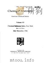 CHEMICAL ABSTRACTS VOLUME 105 PART 3 OF 5 PARTS PDF电子版封面