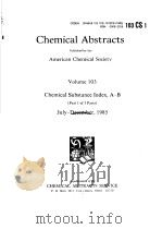 CHEMICAL ABSTRACTS VOLUME 103 PART 1 OF 5 PARTS PDF电子版封面
