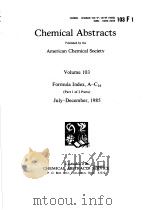 CHEMICAL ABSTRACTS VOLUME 103 PART 1 OF 2 PARTS PDF电子版封面