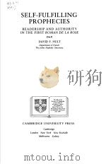 SELF-FULFILLING PROPHECIES PDF电子版封面 0521320143 DAVID F.HULT