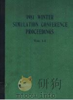 1981 WINTER SIMULATION CONFERENCE PROCEEDINGS VOLS.1-2 PDF电子版封面 TUCER I.OREN CLAUDE M.DELFOSS