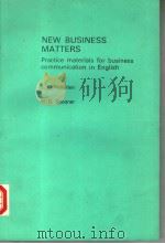 NEW BUSINESS MATTERS     PDF电子版封面  7506205343  J.S.MCKELLEN  M.D.SPOONER 