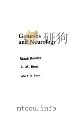 GENETICS AND NEUROLOGY PDF电子版封面 0433028184 E.M.BRETT