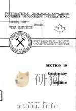INTERNATIONAL GEOLOGICAL CONGRESS CONGRES GEOLOGIQUE INTERNATIONAL TWENTU-FOURTH VINGT-QUATRIEME SES PDF电子版封面