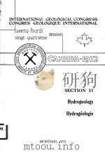 INTERNATIONAL GEOLOGICAL CONGRESS CONGRES GEOLOGIQUE INTERNATIONAL TWENTU-FOURTH VINGT-QUATRIEME SES PDF电子版封面