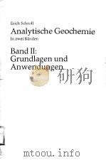 ANALYTISCHE GEOCHEMIE BAND 2:GRUNDLAGEN UND ANWENDUNGEN PDF电子版封面 3432023081