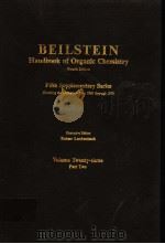 BEILSTEIN HANDBOOK OF ORGANIC CHEMISTRY FOURTH EDITION FIFTH SUPPLEMENTARY SERIES VOLUME TWENTY-THRE PDF电子版封面 3540535780