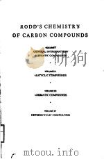 RODD‘S CHEMISTRY OF CARBON COMPOUNDS SECOND EDITION VOLUME4 PART 9、10 PDF电子版封面 0444873228 S.COFFEY