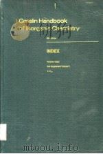 GMELIN HANDBOOK OF INORGANIC CHEMISTRY 8TH EDITION INDEX FORMULA INDEX 2ND SUPPLEMENT VOLUME 3 C-C PDF电子版封面 3540935754