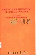 MOLECULAR QUANTUM ELECTRODYNAMICS:AN INTRODUCTION TO RADIATION-MOLECULE INTERACTIONS PDF电子版封面 0121950808 D.P.CRAIG T.THIRUNAMACHANDRAN