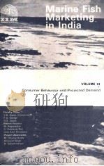 MARINE FISH MARKETING IN INDIA VOLUME 3     PDF电子版封面     