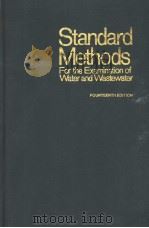STANDARD METHODS FOR THE EXAMINATION OF WATER AND WASTEWATER FOURTEENTH EDITION PDF电子版封面