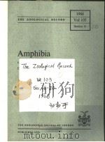 THE ZOOLOGICAL RECORD  1968  VOLUME 105  SEC.16-20（ PDF版）