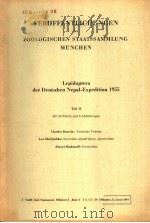 VEROFFENTLICHUNGEN DER ZOOLOGISCHEN STAATSSAMMLUNG MUNCHEN LEPIDOPTERA DER DEUTSCHEN NEPAL-EXPEDITI PDF电子版封面