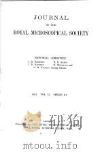 JOURNAL OF THE ROYAL MICROSCOPICAL SOCIETY  1931（ PDF版）