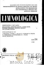 LIMNOLOGICA BAND 14 HEFT 1     PDF电子版封面     