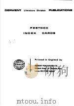 DERWENT LITERATURE DIVIAION PUBLICATIONS PESTDOC INDEX CAROS（ PDF版）
