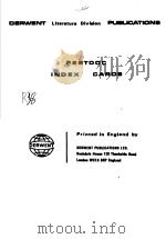 DERWENT LITERATURE DIVIAION PUBLICATIONS PESTDOC INDEX CAROS（ PDF版）