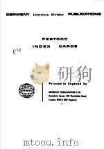DERWENT LITERATURE DIVIAION PUBLICATIONS PESTDOC INDEX CAROS（ PDF版）