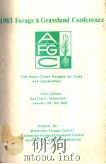 1983 FORAGE & GRASSLAND CONFERENCE（ PDF版）