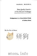 DATA QUALITY CONTROL-A NEW RESEARCH TECHNIQUE PDF电子版封面 RAOUL NAROLL