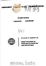 DERWENT LITERATURE DIVIAION PUBLICATIONS PESTDOC INDEX CAROS（ PDF版）