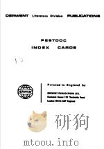 DERWENT LITERATURE DIVIAION PUBLICATIONS PESTDOC INDEX CAROS（ PDF版）