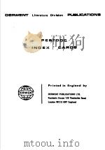 DERWENT LITERATURE DIVIAION PUBLICATIONS PESTDOC INDEX CAROS（ PDF版）